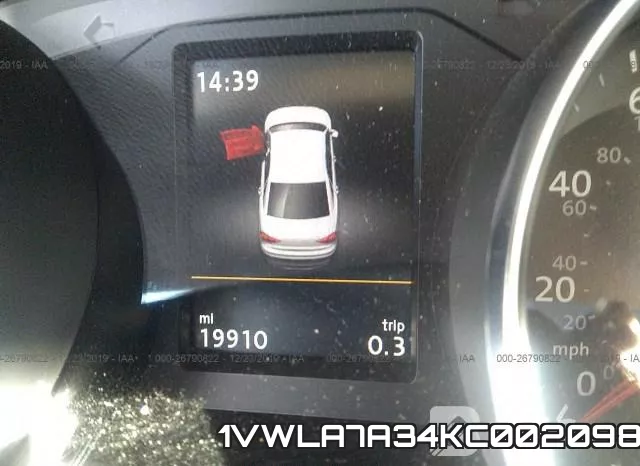 1VWLA7A34KC002098 фото 7