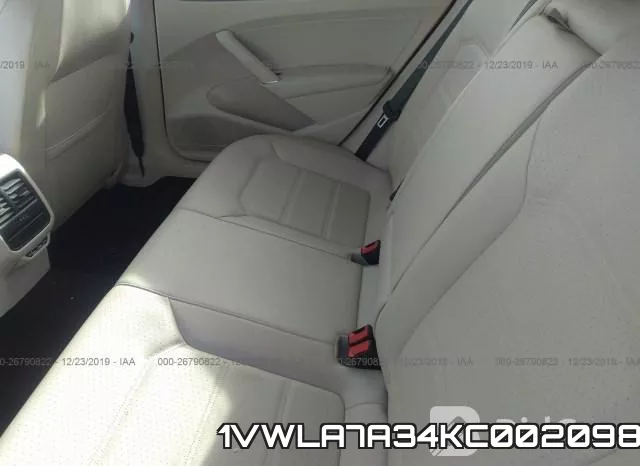 1VWLA7A34KC002098 фото 8