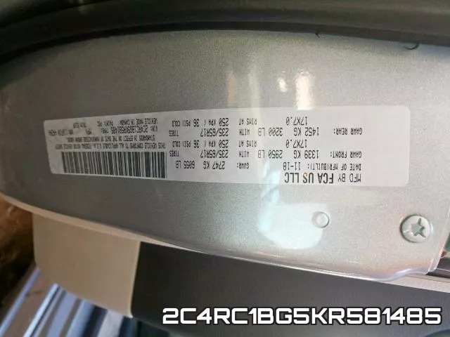 2C4RC1BG5KR581485 фото 2