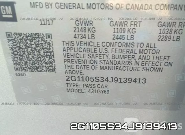 2G1105S34J9139413 фото 9