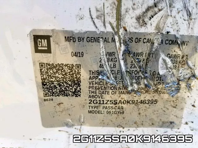 2G11Z5SA0K9146395 фото 2
