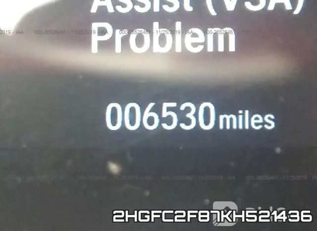 2HGFC2F87KH521436 фото 8