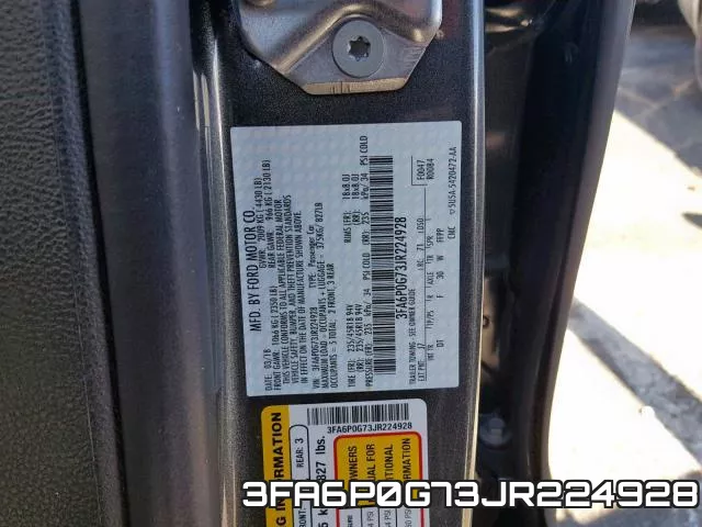 3FA6P0G73JR224928 фото 2