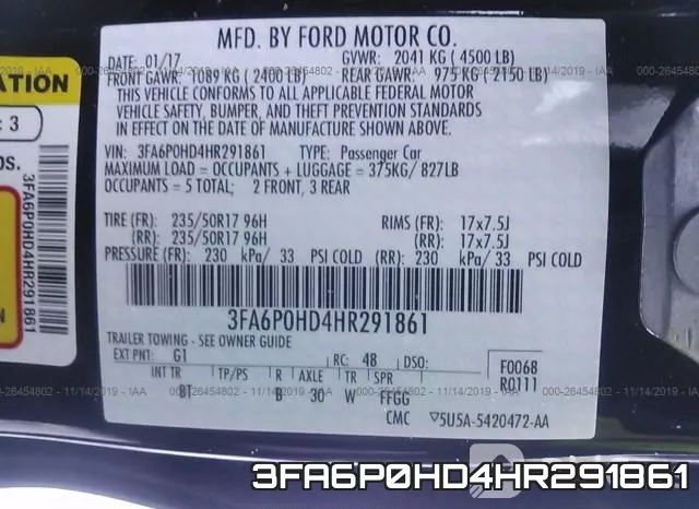3FA6P0HD4HR291861 фото 10