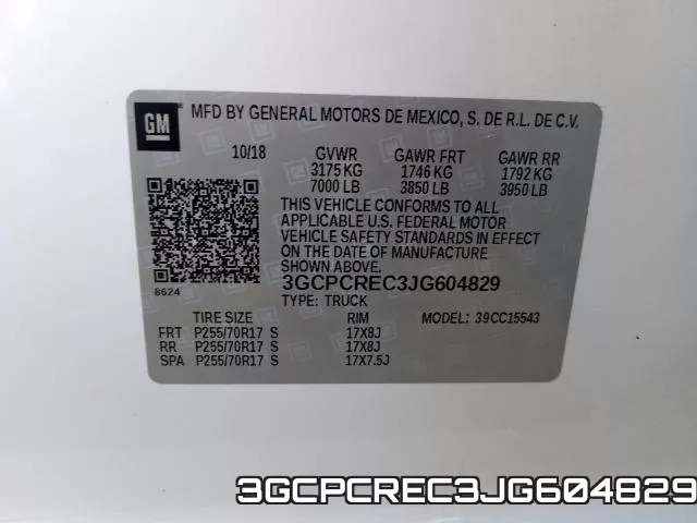 3GCPCREC3JG604829 фото 2