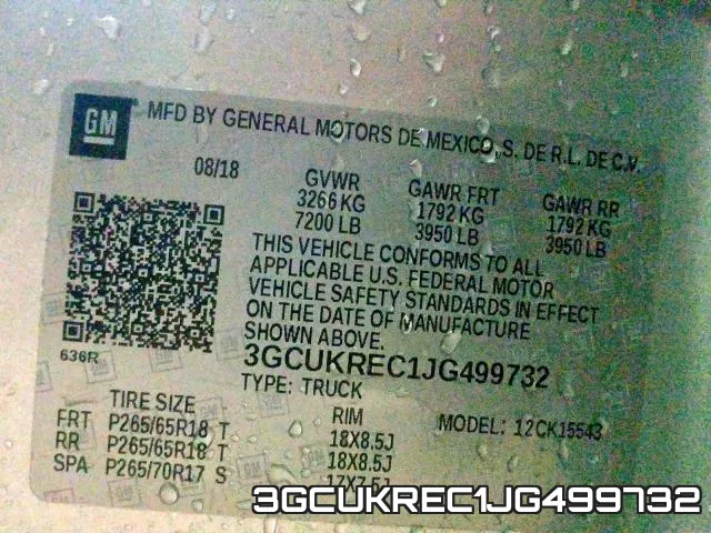 3GCUKREC1JG499732 фото 2