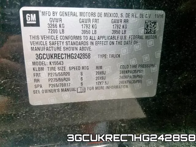 3GCUKREC7HG242858 фото 2