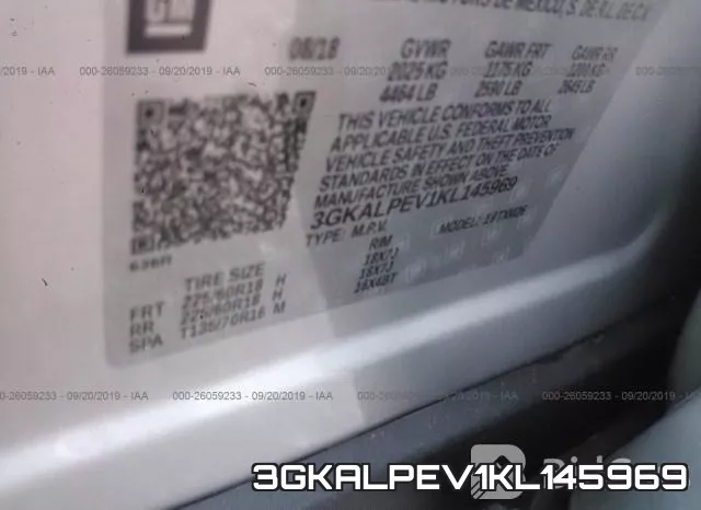 3GKALPEV1KL145969 фото 8