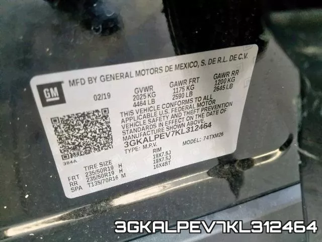 3GKALPEV7KL312464 фото 2