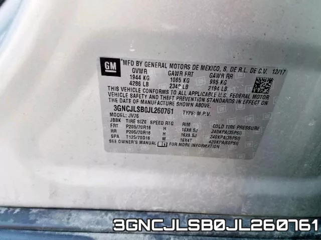 3GNCJLSB0JL260761 фото 2
