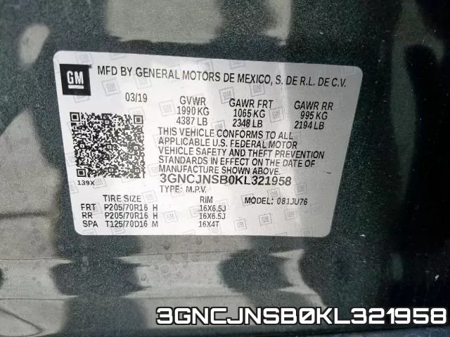 3GNCJNSB0KL321958 фото 2