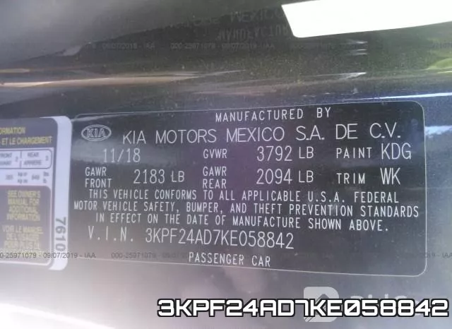 3KPF24AD7KE058842 фото 9