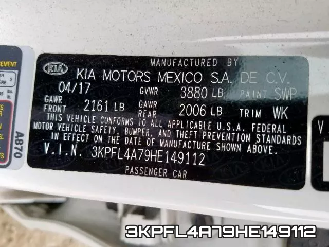 3KPFL4A79HE149112 фото 2