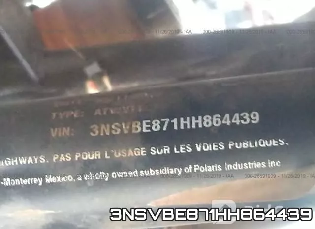 3NSVBE871HH864439 фото 2