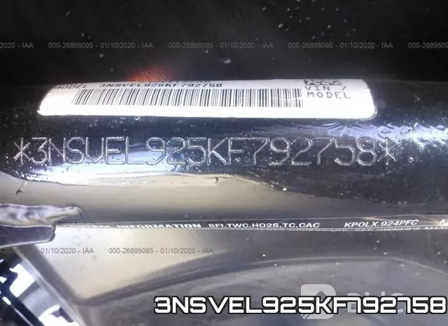 3NSVEL925KF792758 фото 2