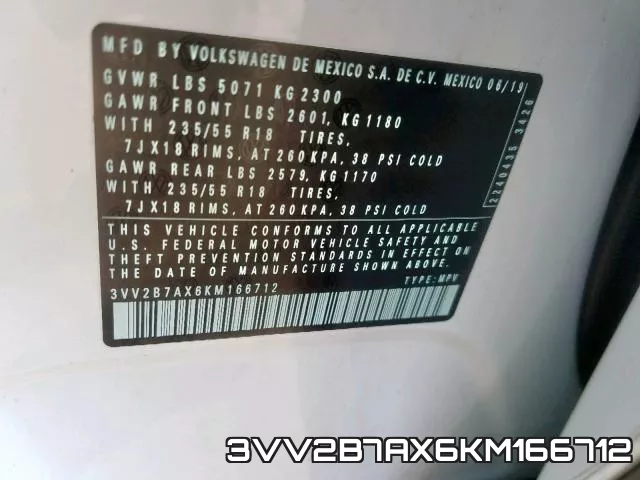 3VV2B7AX6KM166712 фото 2