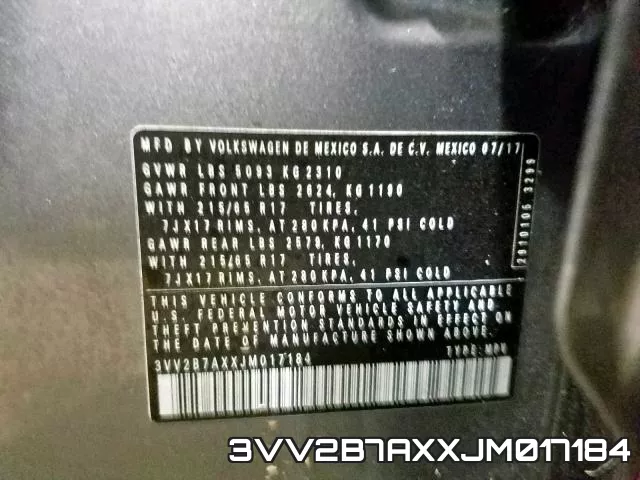 3VV2B7AXXJM017184 фото 2
