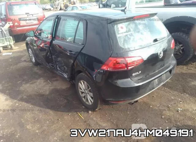 3VW217AU4HM049191 фото 3