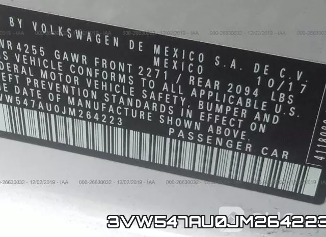 3VW547AU0JM264223 фото 8