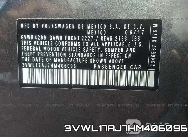 3VWL17AJ7HM406096 фото 10