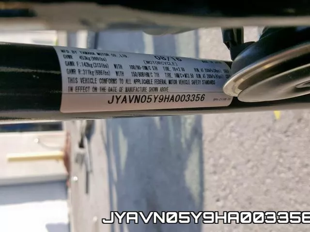 JYAVN05Y9HA003356 фото 2