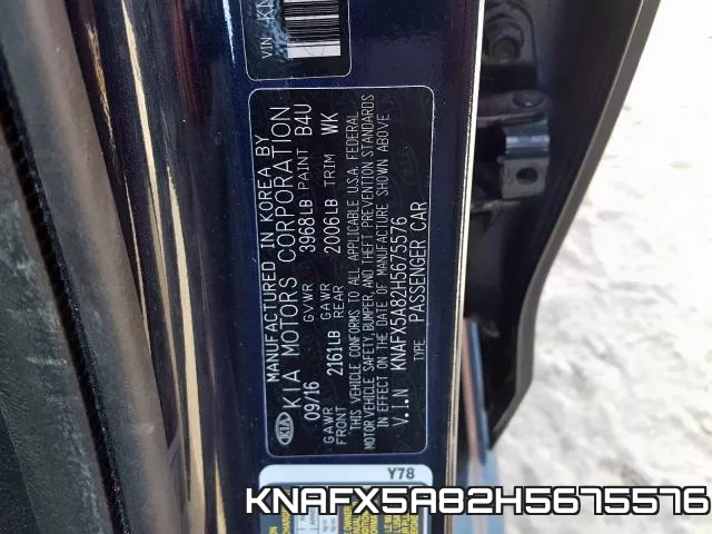 KNAFX5A82H5675576 фото 2