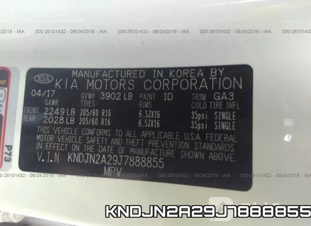 KNDJN2A29J7888855 фото 8