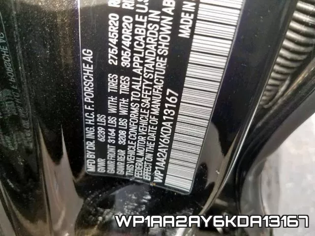 WP1AA2AY6KDA13167 фото 2
