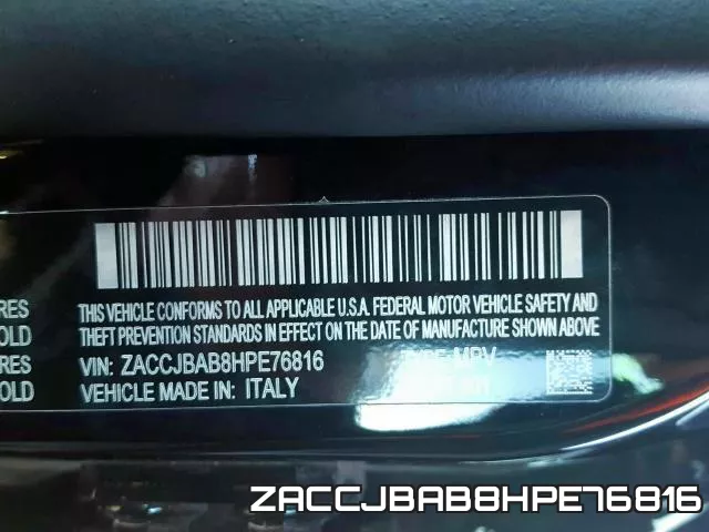 ZACCJBAB8HPE76816 фото 2