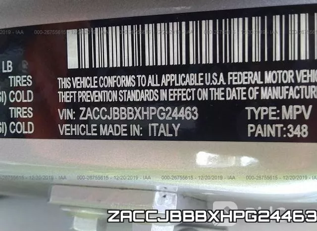 ZACCJBBBXHPG24463 фото 8