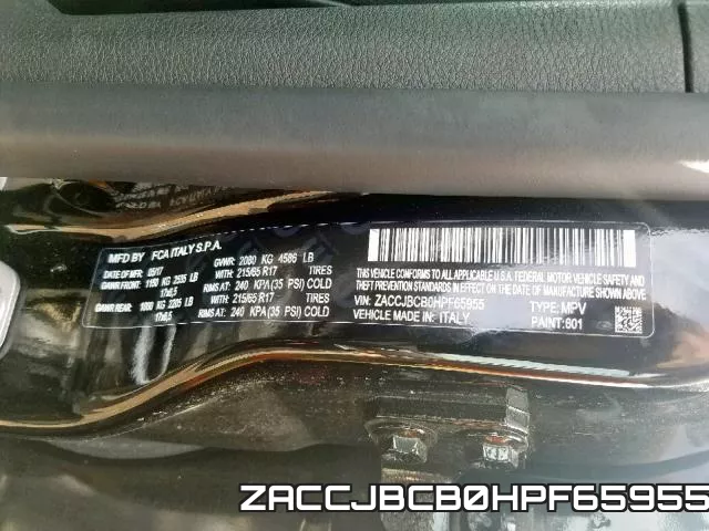 ZACCJBCB0HPF65955 фото 2