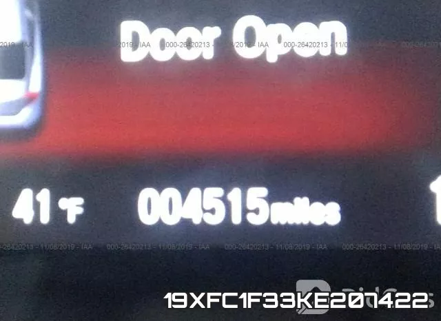 19XFC1F33KE207422 фото 5