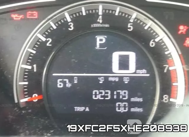 19XFC2F5XHE208938 фото 6