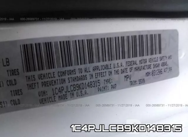 1C4PJLCB9KD148315 фото 8