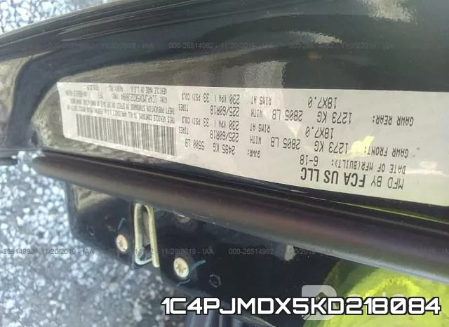 1C4PJMDX5KD218084 фото 7