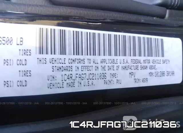 1C4RJFAG7JC211036 фото 10