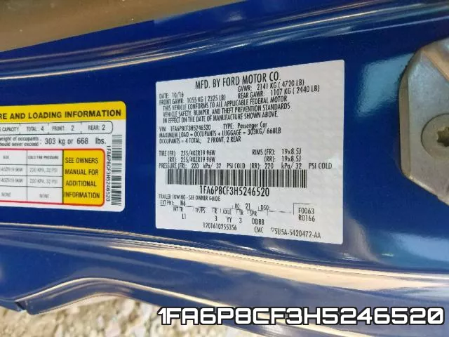 1FA6P8CF3H5246520 фото 2