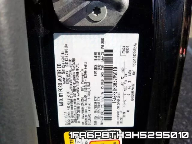 1FA6P8TH3H5295010 фото 2