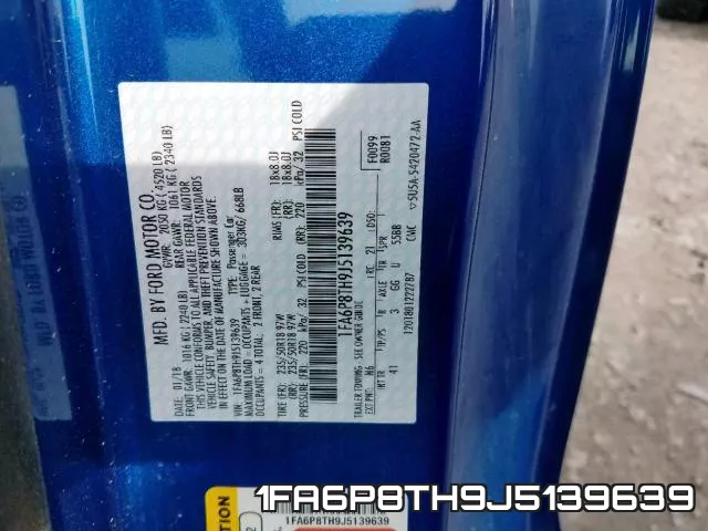 1FA6P8TH9J5139639 фото 2