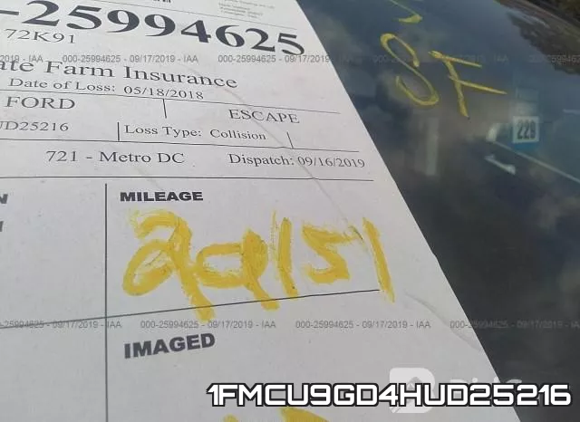 1FMCU9GD4HUD25216 фото 8