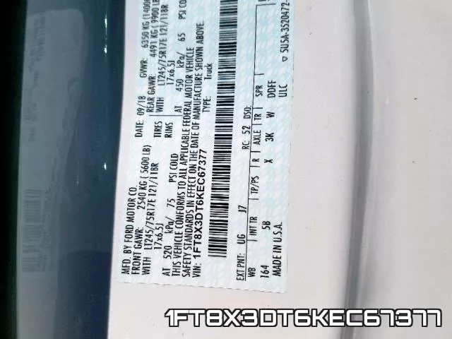 1FT8X3DT6KEC67377 фото 2