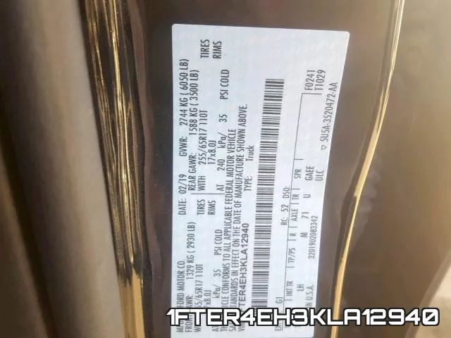 1FTER4EH3KLA12940 фото 2