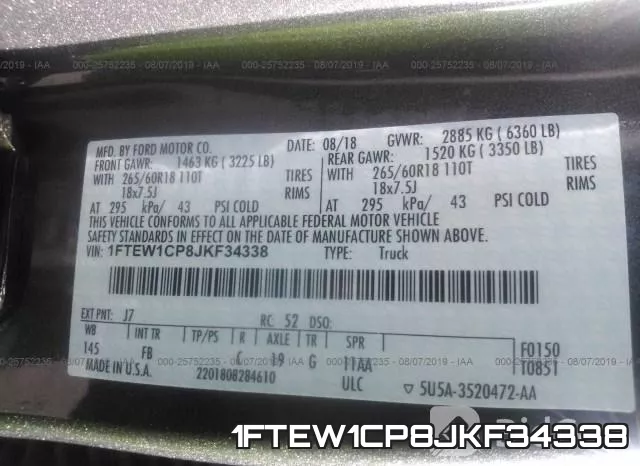 1FTEW1CP8JKF34338 фото 10