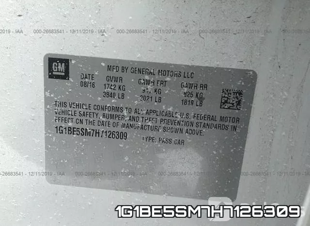 1G1BE5SM7H7126309 фото 10