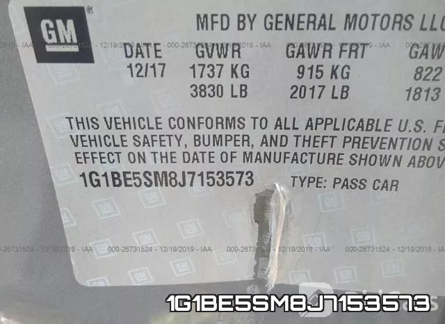 1G1BE5SM8J7153573 фото 9