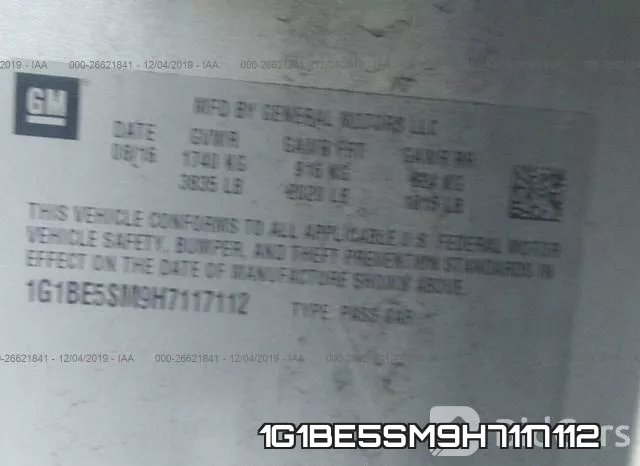 1G1BE5SM9H7117112 фото 6