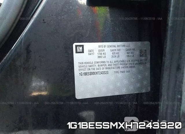 1G1BE5SMXH7243320 фото 10