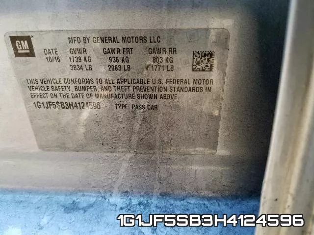 1G1JF5SB3H4124596 фото 2