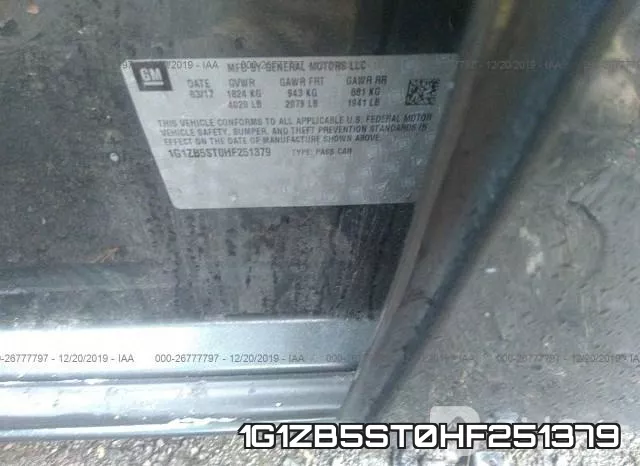 1G1ZB5ST0HF251379 фото 10