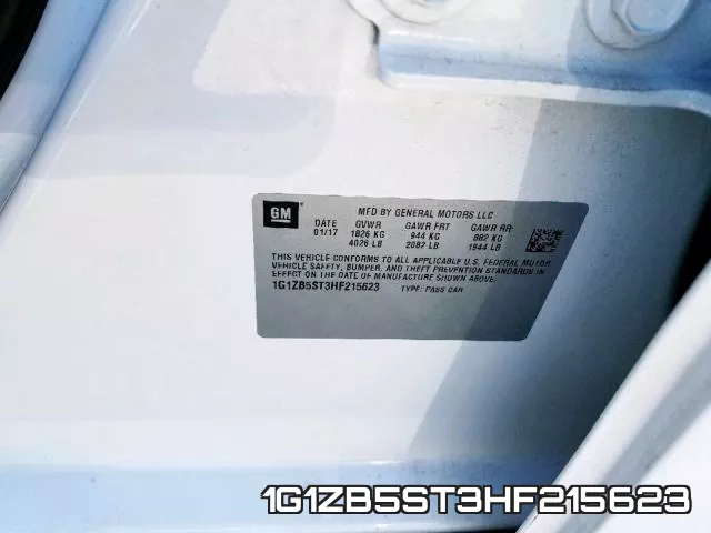 1G1ZB5ST3HF215623 фото 2